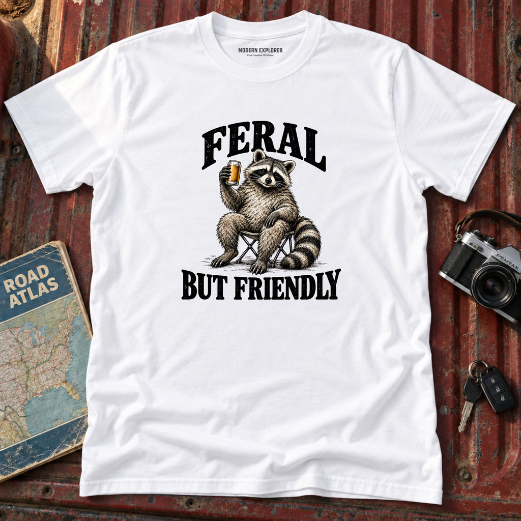 "Feral But friendly" Tee