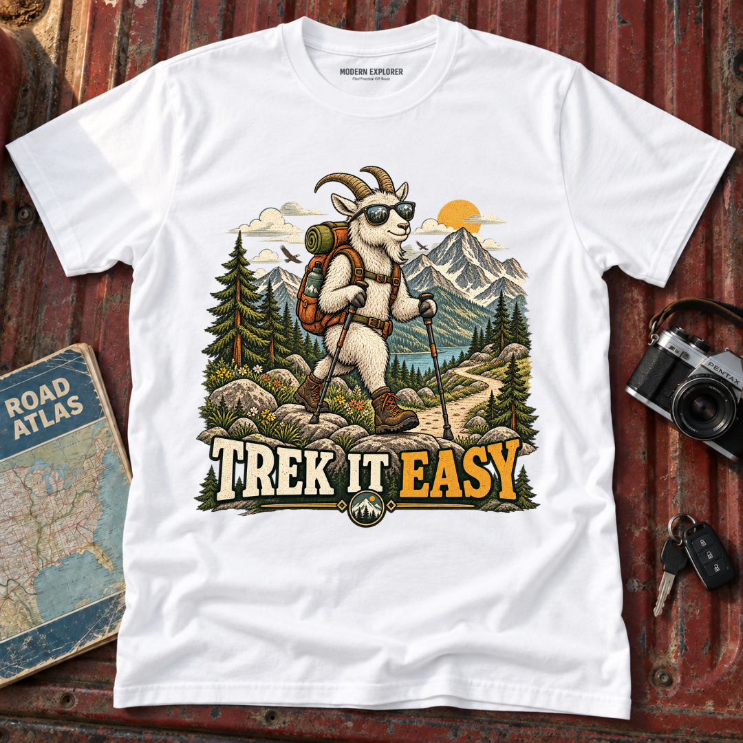'Trek It Easy' Hiking Graphic Tee