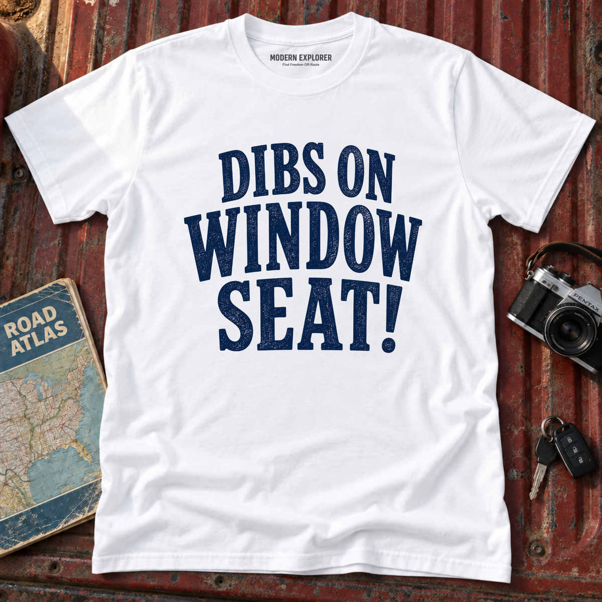 'Dibs on Window Seat!' Graphic Tee