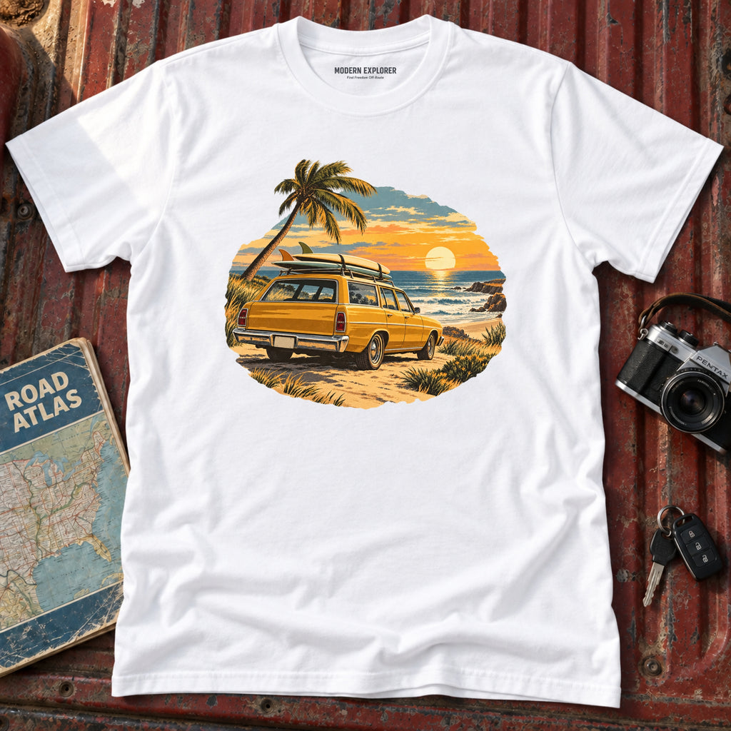 Golden Hour Surf Wagon Tee