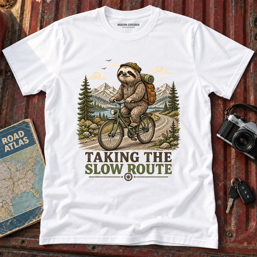 "Taking the Slow Route" Outdoor Adventure Tee