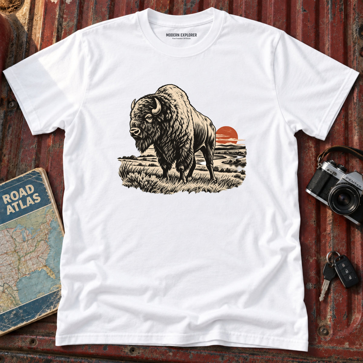 Roaming Plains Bison Tee