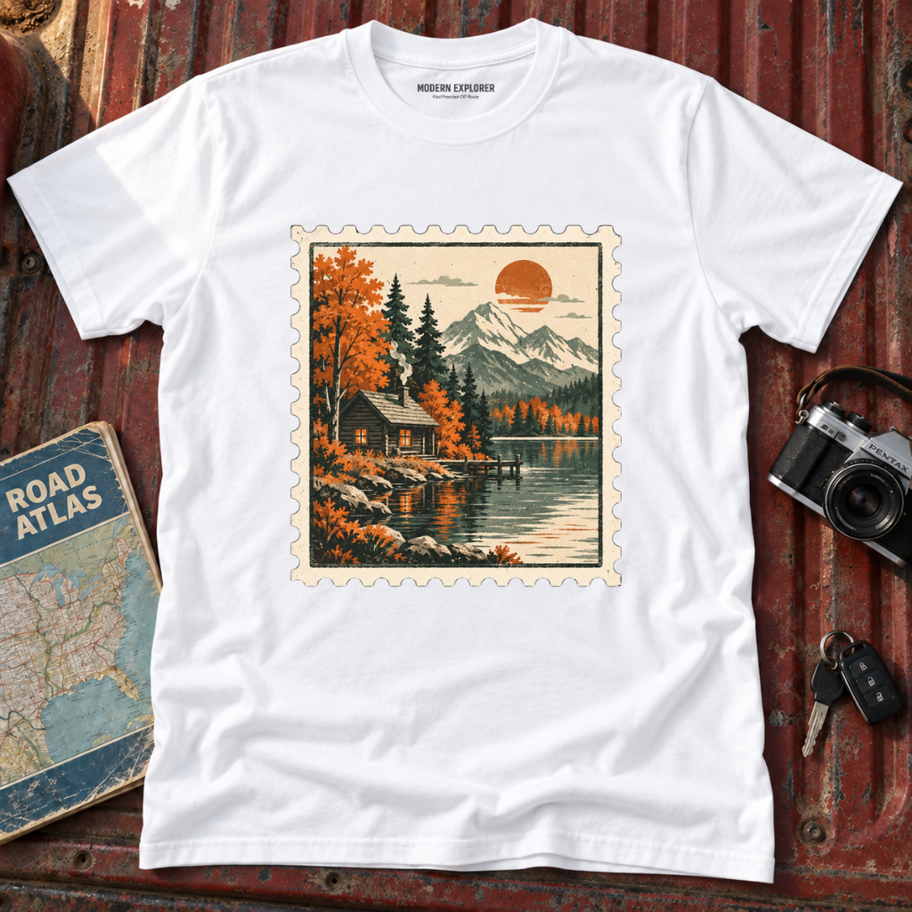 Vintage Mountain Stamp T-Shirt