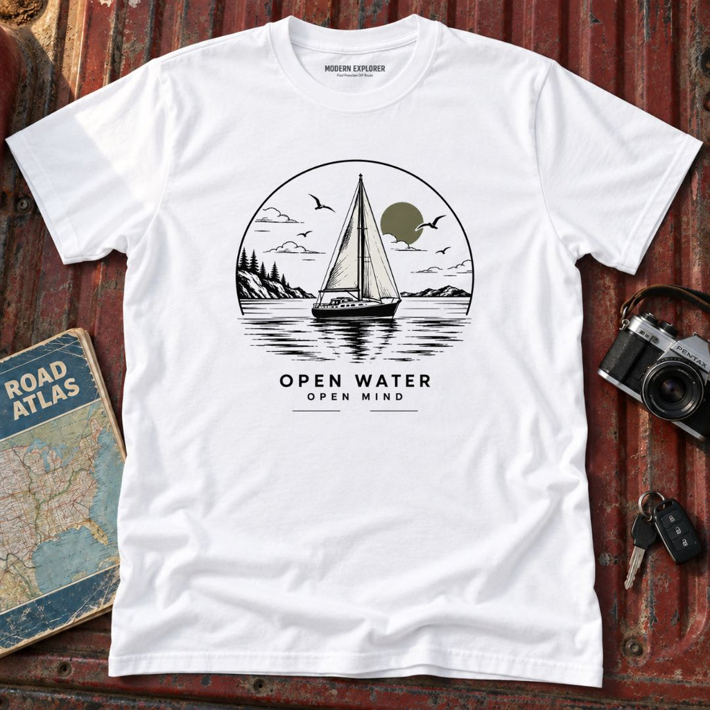 'Open Water, Open Mind' Sailboat T-Shirt