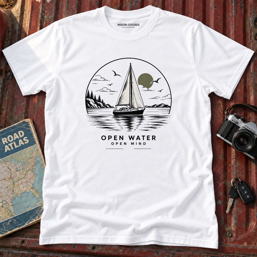 'Open Water, Open Mind' Sailboat T-Shirt